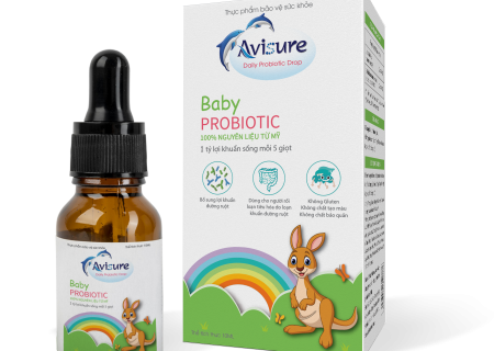 Avisure Baby Probiotic Men vi sinh từ Mỹ với 1 tỷ lợi khuẩn/5 giọt