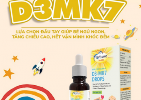 Avisure D3mk7 bổ sung vitamin D3mk7 tăng chiều cao cho bé
