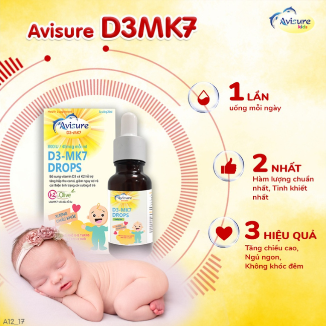 Những ưu điểm nổi bật của vitamin Avisure D3mk7